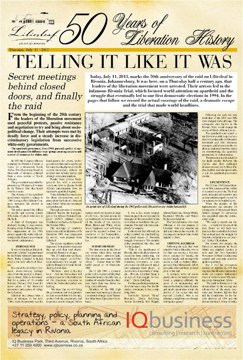 50 years of liliesleaf